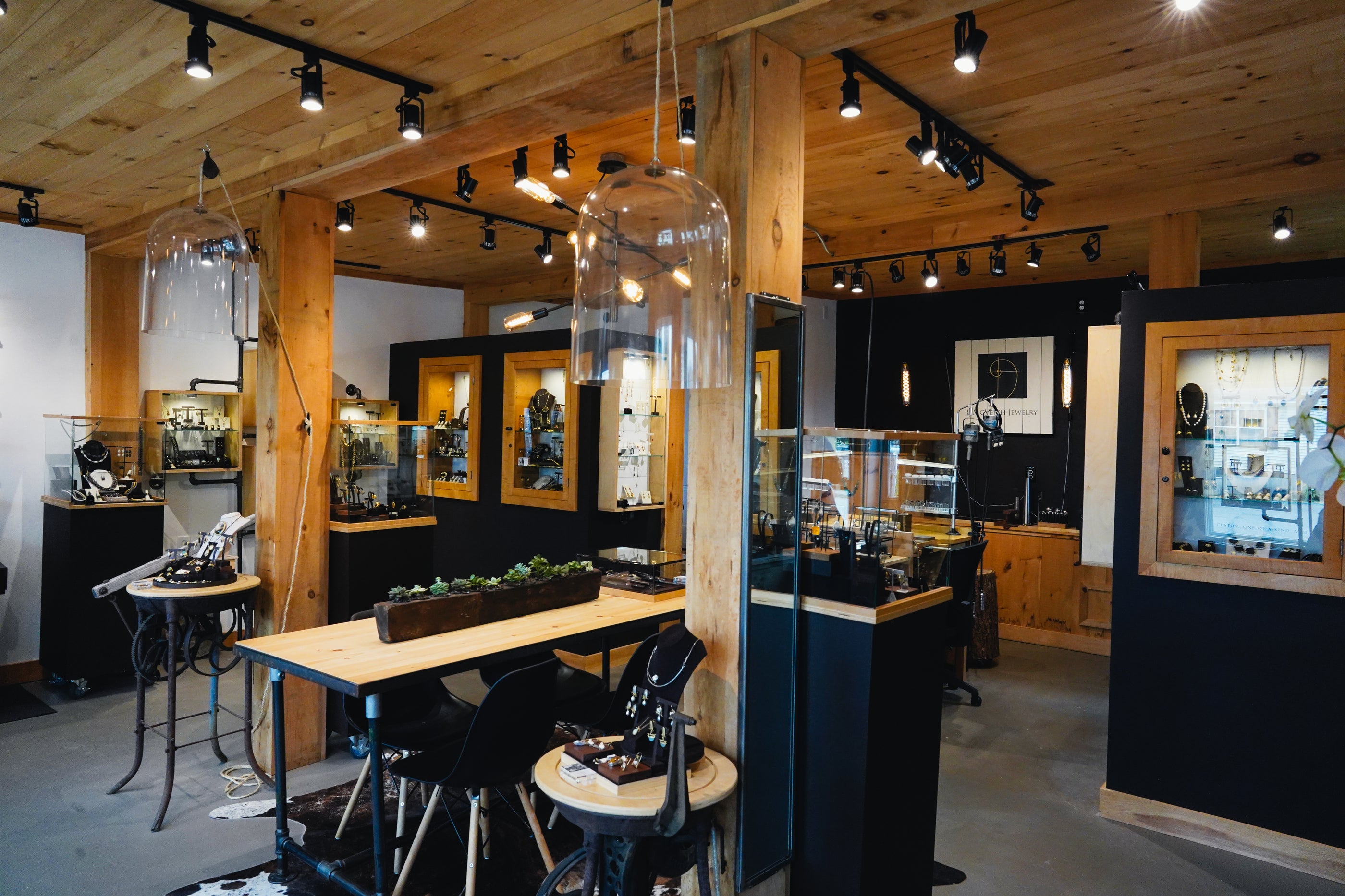 J McVeigh Jewelry Show room, Gallery, Stonington, Maine