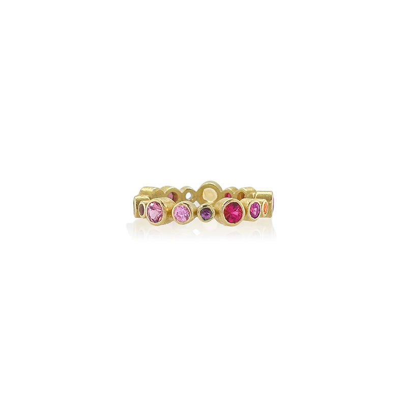 Multi-Color Sapphire and Ruby Ring