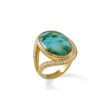 Sonoran Turquoise and Diamond Ring