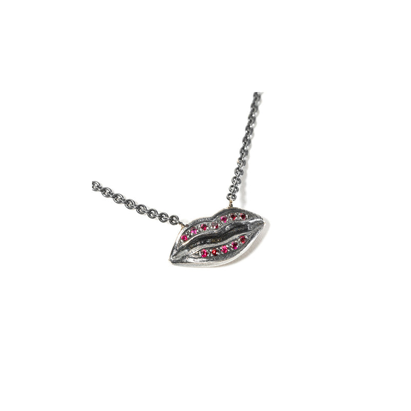 Ruby "Lips" Necklace