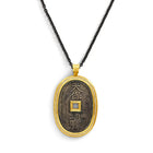 Edo Coin Pendant with Diamonds