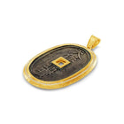 Edo Coin Pendant with Diamonds