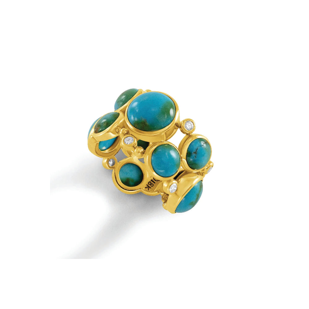 Sonoran Turquoise and Diamond Ring