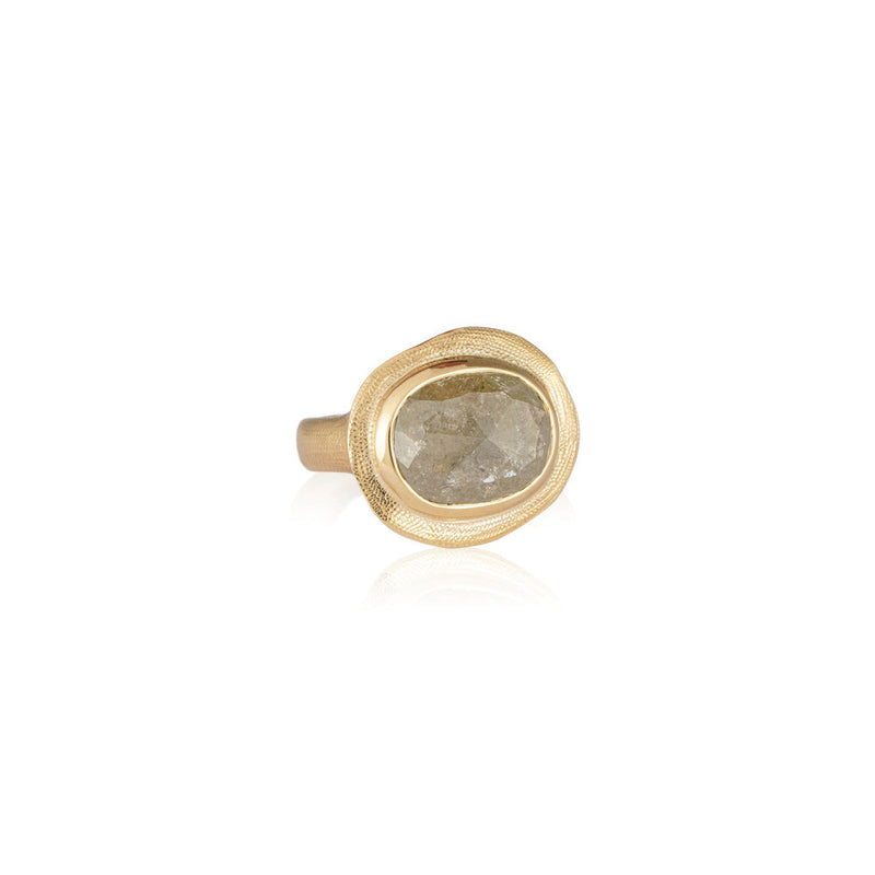 Light Green Diamond Ring