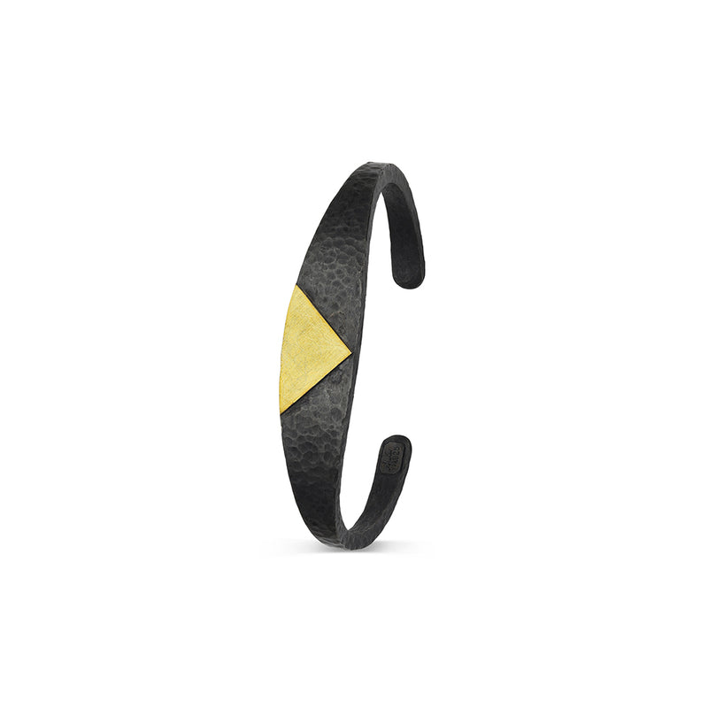 Cuff Bracelet with Triangle Element