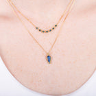 One-Of-A-Kind Carved Leaf Moonstone Necklace