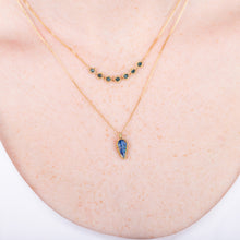 One-Of-A-Kind Carved Leaf Moonstone Necklace