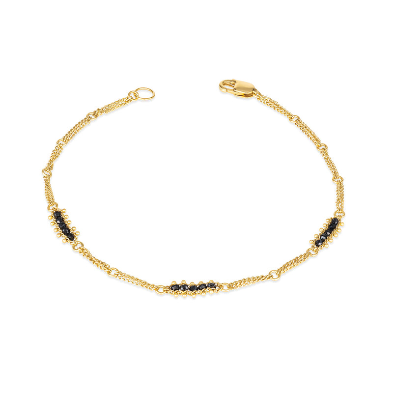 Textile Station Black Diamond Bracelet