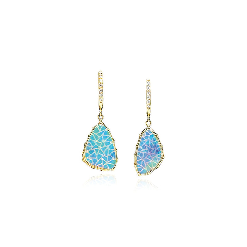 Australian Crystal Opal Earrings