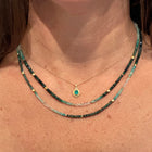 Ombre Emerald Multi-Wrap Bracelet