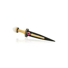 Dagger Pendant/Brooch with Pink Sapphire and Tennessee River Pearl