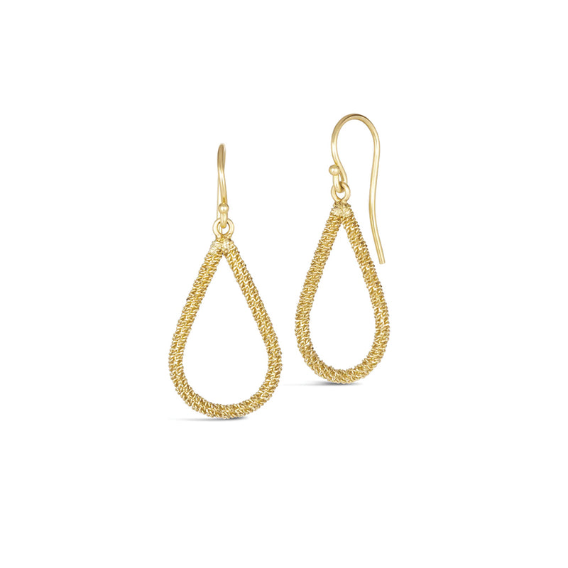 Stardust Tear Drop Earrings (Small)