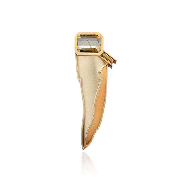 "Crevasse" Brooch