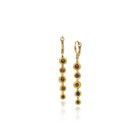 hinged lever-back earrings with chocolate diamond beads