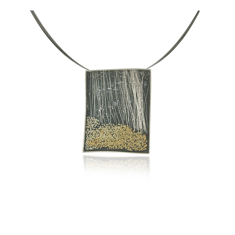 Large Square "Forest" Brooch
