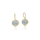 aquamarine cabochon "Jordan" earrings