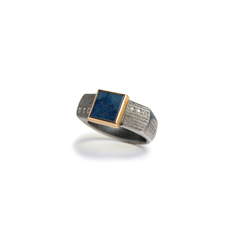 Sapphire Slice Diamond Ring