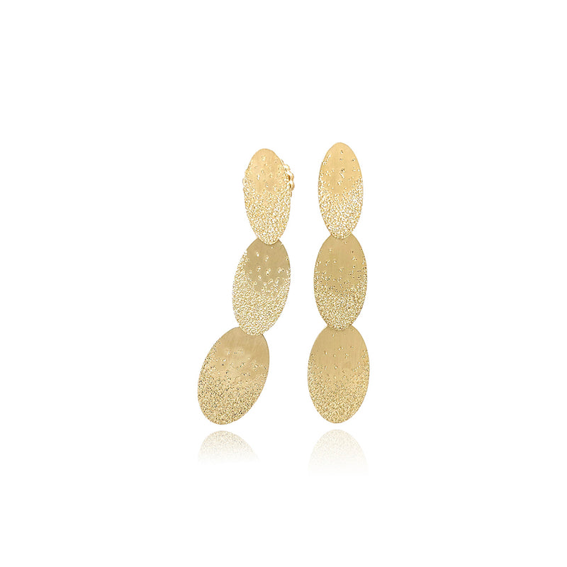Triple Oval "Stardust" Earrings