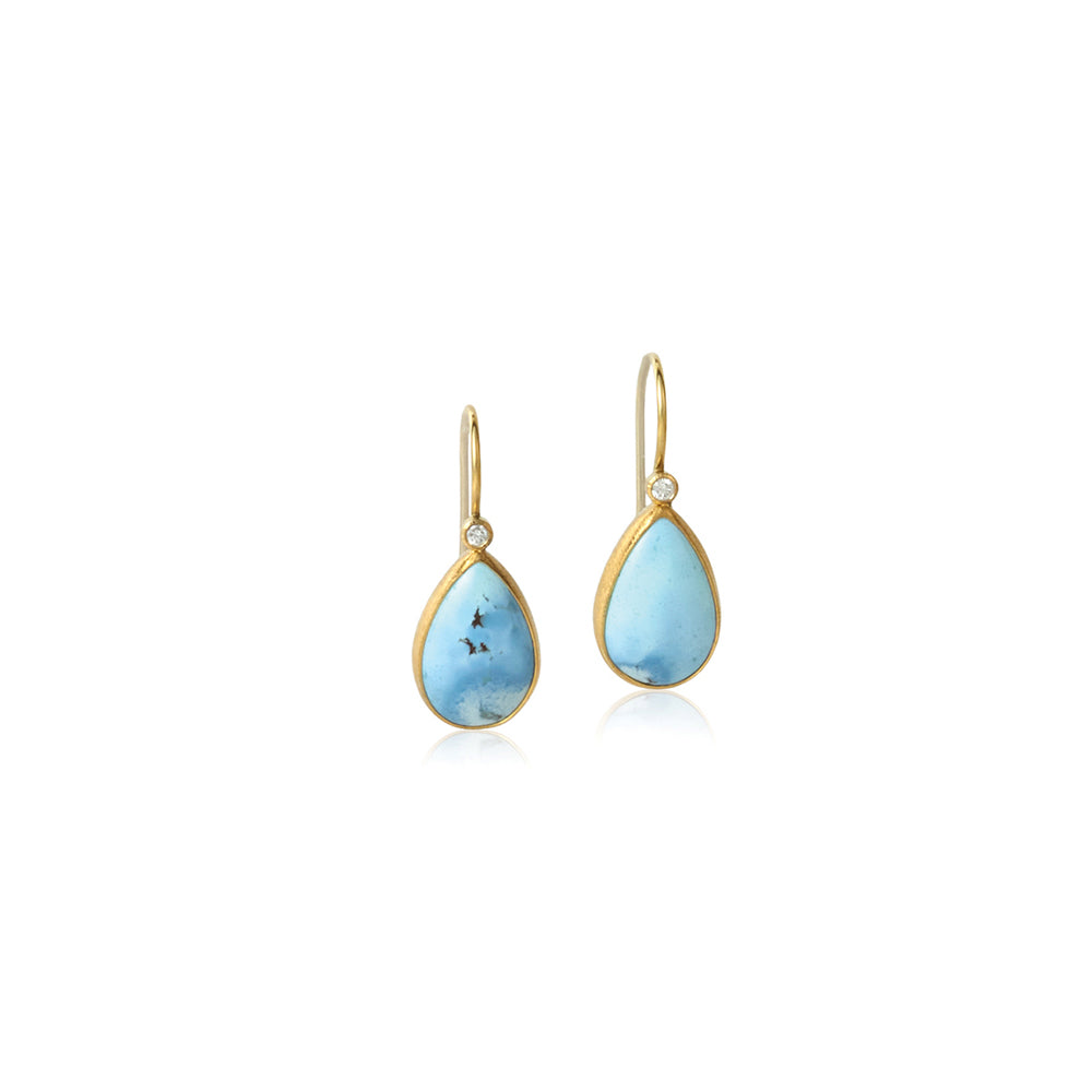 lavender turquoise earrings