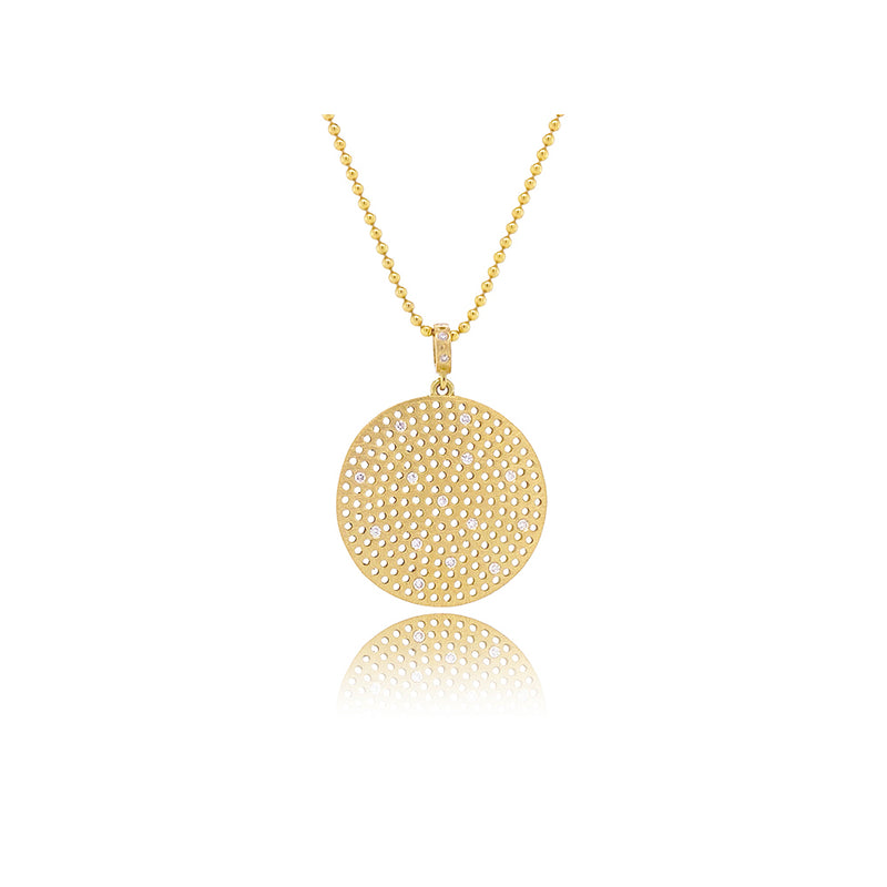 "Prelude" Pendant in 18K Yellow Gold and Diamonds
