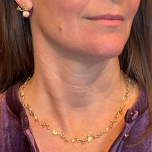 Segmented "Vine" Necklace with Akoya Pearls