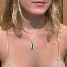 Rectangular Emerald pendant