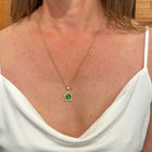 Tsavorite garnet pendant