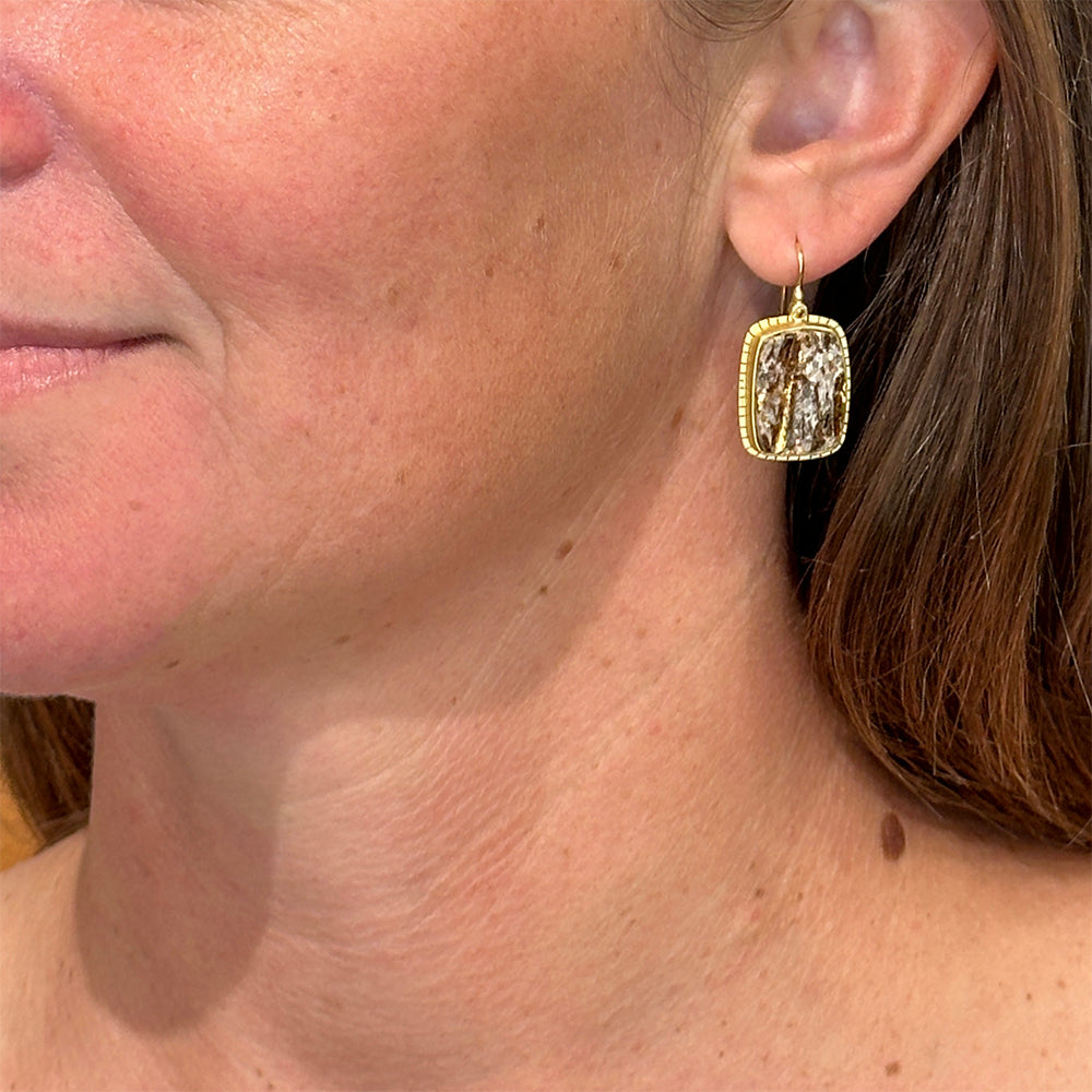 Astrophyllite earrings