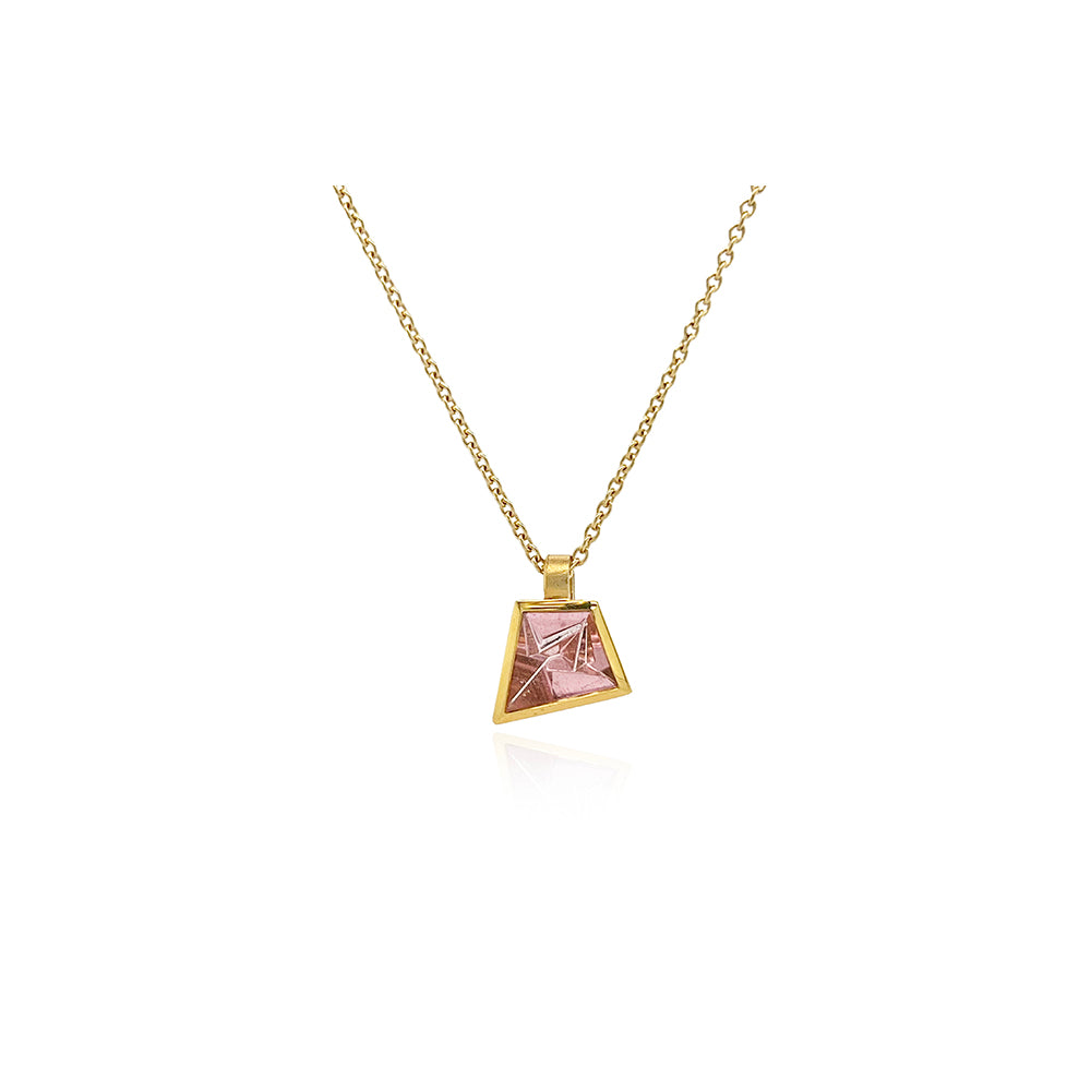 pink tourmaline pendant