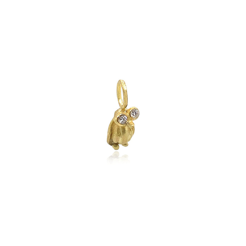18K Yellow Gold Penguin Pendant
