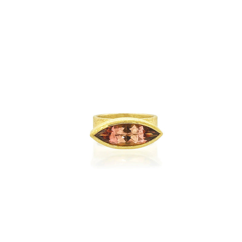 Marquis-Shaped Tourmaline Ring