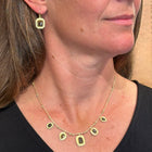 Brown Rosecut, Rectangular Diamond Earrings