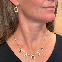 Brown Rosecut, Rectangular Diamond Earrings