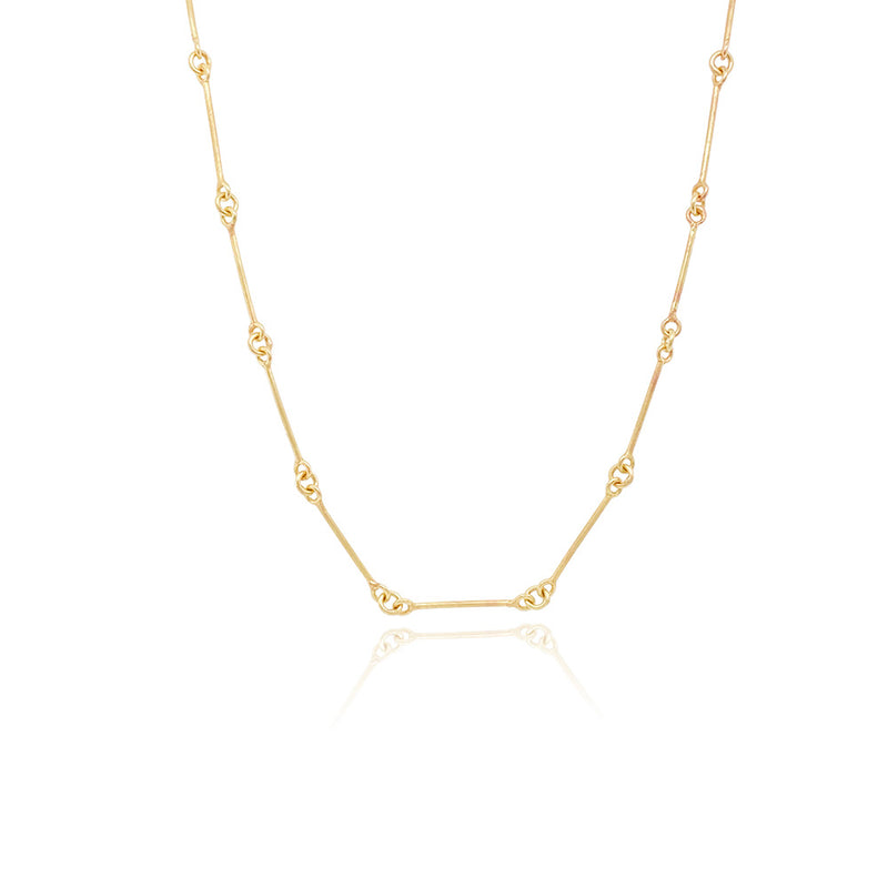 Segment Necklace in 18K