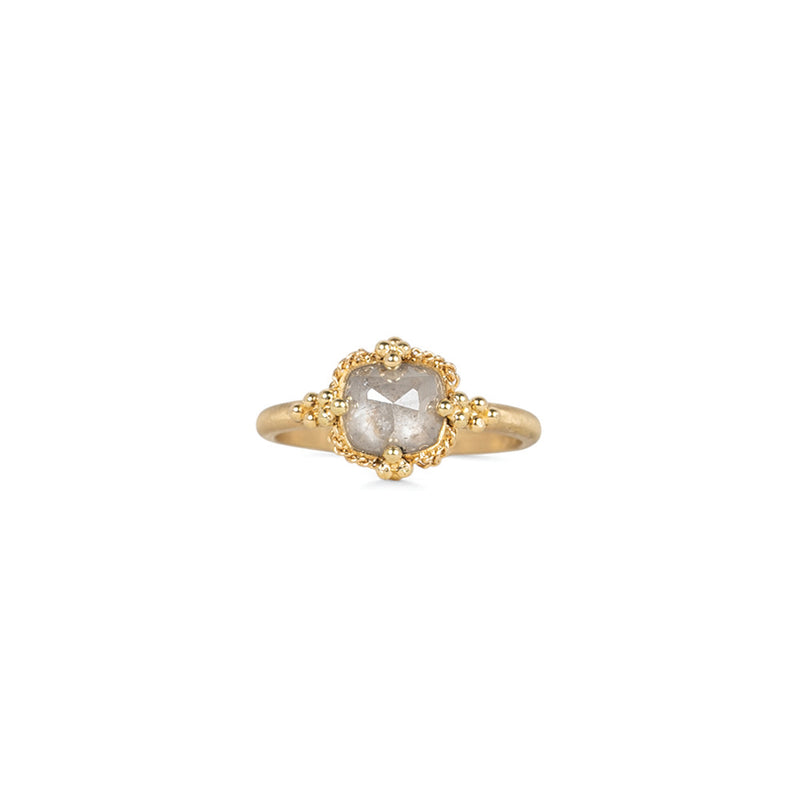 One-Of-A-Kind Silver-Grey Diamond Ring