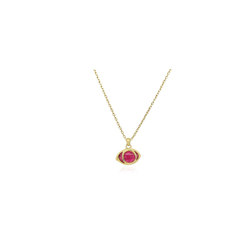 Third Eye Pendant in Pink Tourmaline