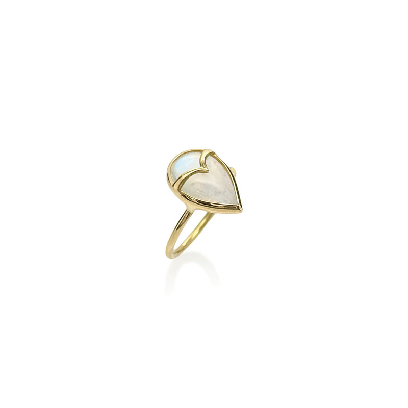 Owl Ring with Crystal Opal