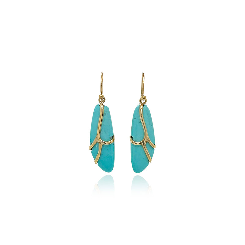 Butterfly Earrings in Turquoise