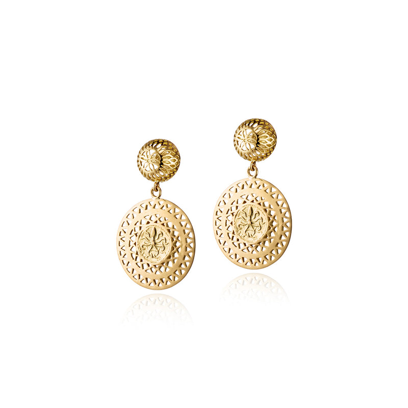 Octopus Coin Earrings