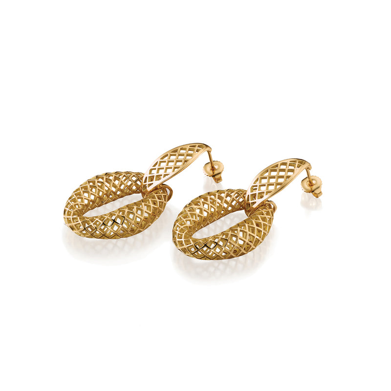 Chubby Crownwork Link Drop Hoops