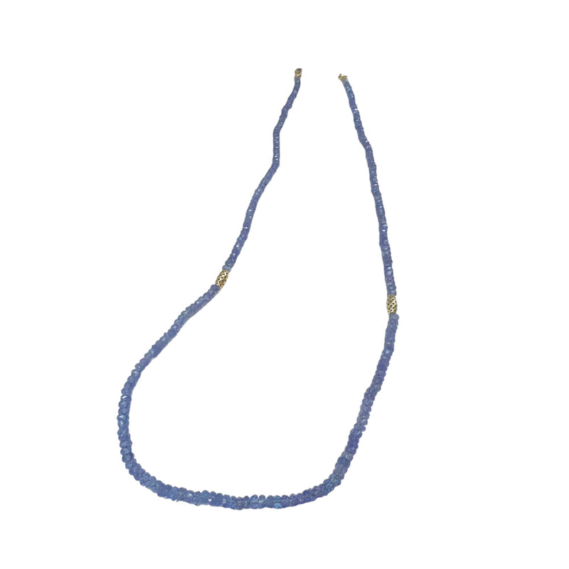 Beaded Tanzanite Necklace