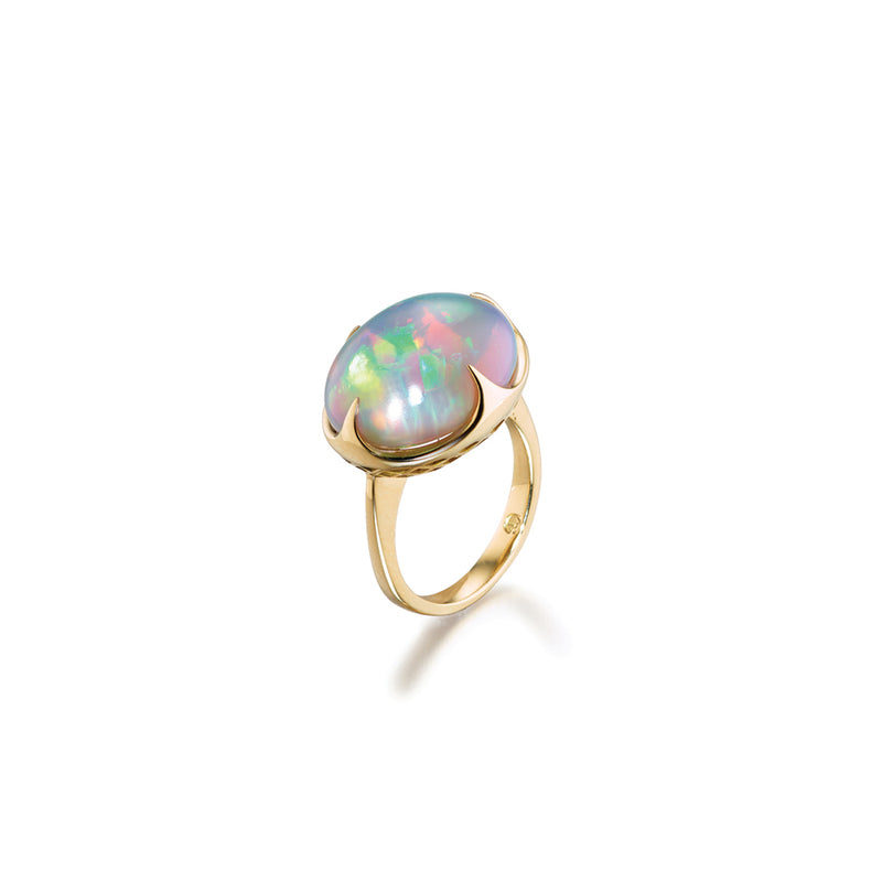Claw Set Opal Ring