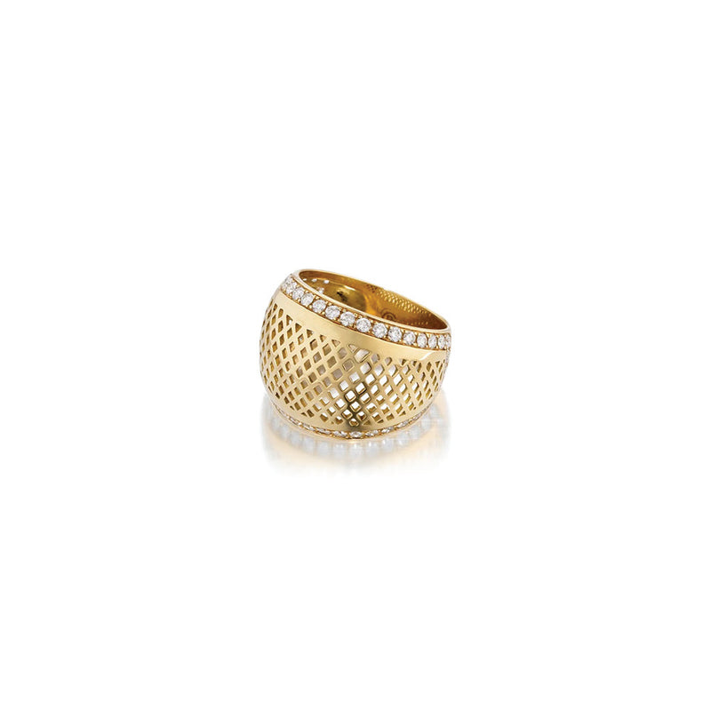 Crownwork Cigar Band with Diamonds