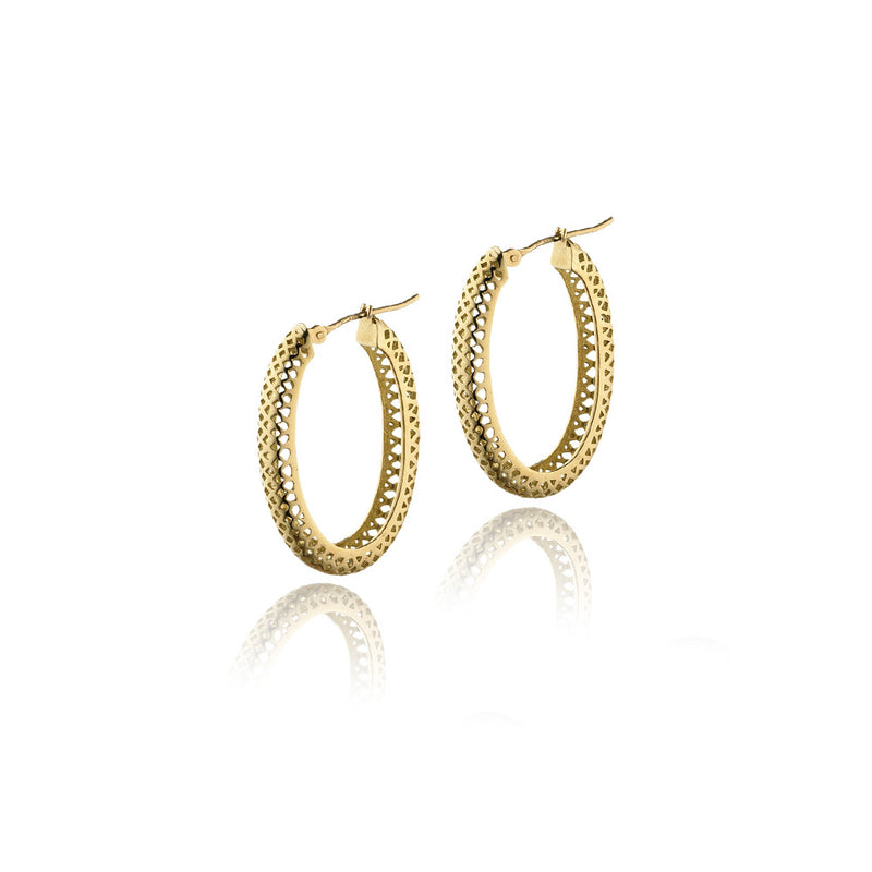 Oval Crownwork Hoops