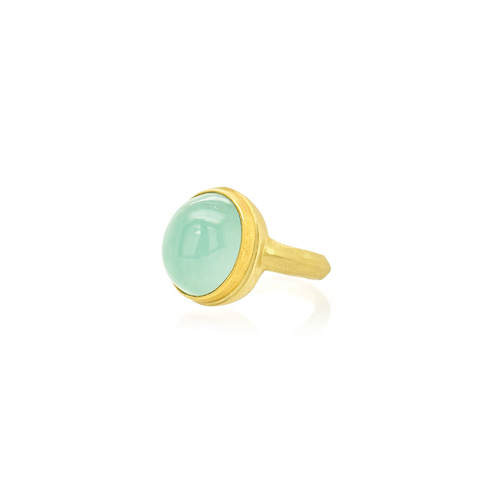 seafoam calcedony ring