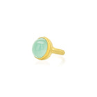 seafoam calcedony ring