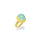 seafoam calcedony ring