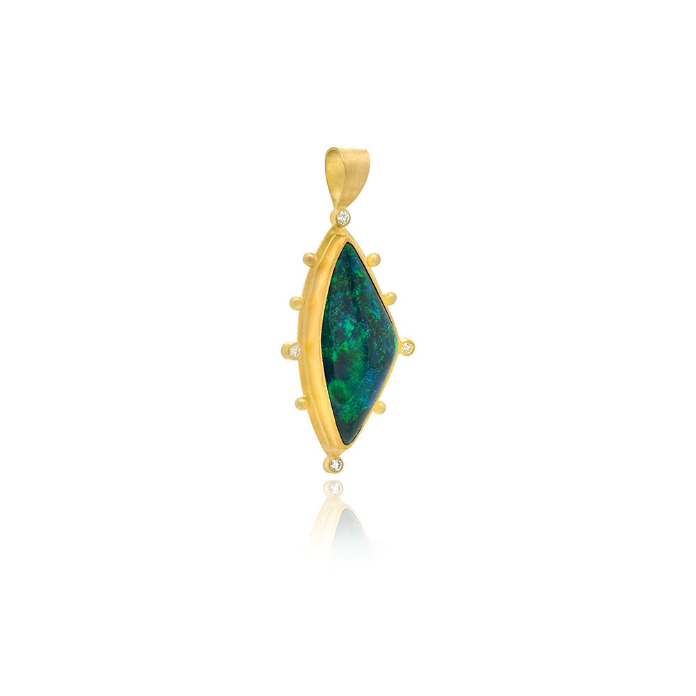 black opal pendant
