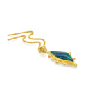 Australian Black Opal Pendant with Diamonds