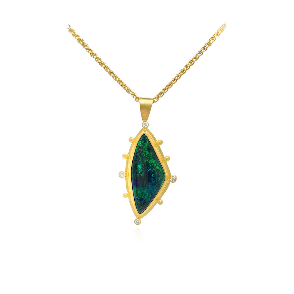 black opal pendant